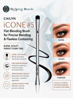 Cailyn iCONE #5 Flat Blending Brush for Precise Blending & Flawless Contouring